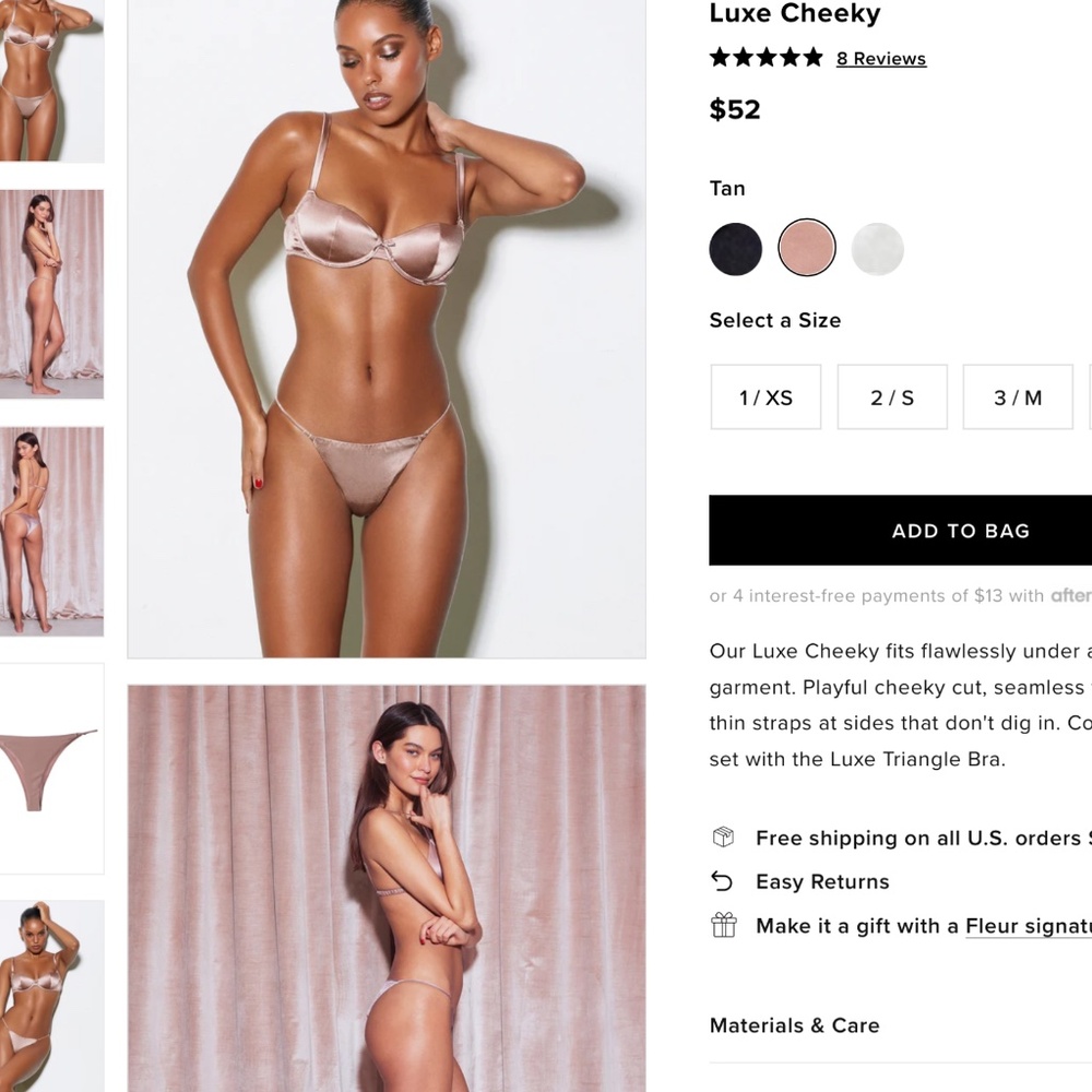 Luxe Cheeky Fleur du Mal size Medium